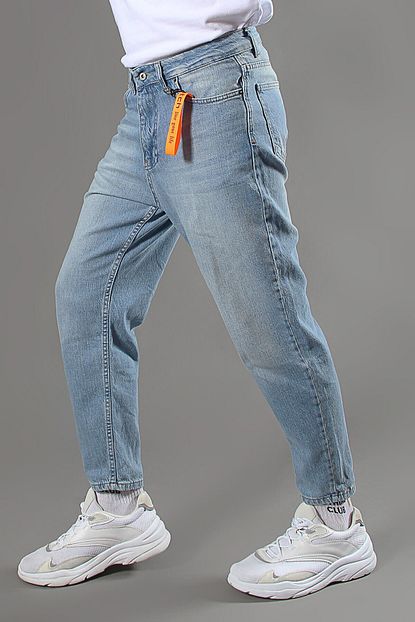 Catch Erkek Acik Mavi Boyfriend Jean Kot Pantolon Trendyol