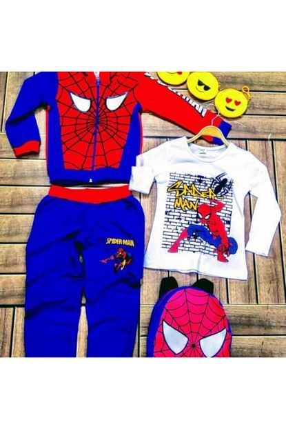Cinartarzbutik Spiderman Orumcek Adam Cantali Erkek Cocuk Esofman Takimi Trendyol