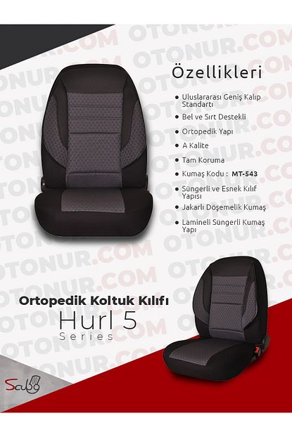 Scub Ortopedik Koltuk Kilifi Hurl Series H5 Trendyol