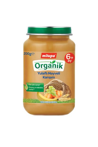 Milupa Organik Yulafli Meyveli Karisim Kavanoz 200 G 6 Ay Trendyol