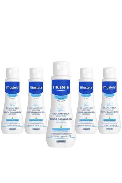 mustela gentle cleansing gel 5x100ml yenidogan sac ve vucut sampuani fiyati yorumlari trendyol