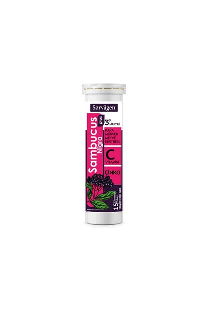 Sorvagen Sambucus Nigra Plus 15 Efervesan Tablet 3 Lu Etki Kara Murver C Vitamini Cinko Trendyol