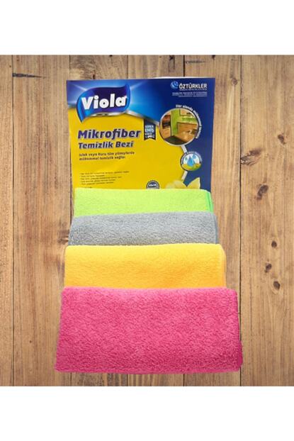 Viola Mikrofiber Cam Ve Temizlik Bezi Cok Renkli 40x40 10 Adet Trendyol