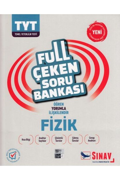 Sinav Dergisi Yayinlari Sinav Tyt Fizik Full Ceken Soru Bankasi Yeni Trendyol