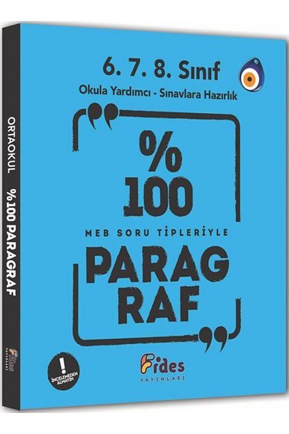 Fides Yayinlari Fides 8 Sinif 100 Paragraf 6 7 8 Siniflar Icin Trendyol