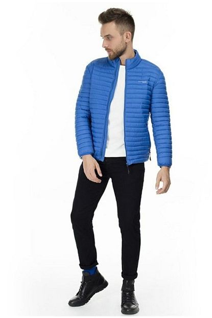 Lumberjack Erkek Saks Mavi Perry Coat Sisme Mont Trendyol