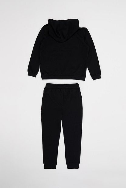 Defacto Erkek Cocuk Siyah Kapusonlu Sweatshirt Ve Jogger Esofman Takim Trendyol