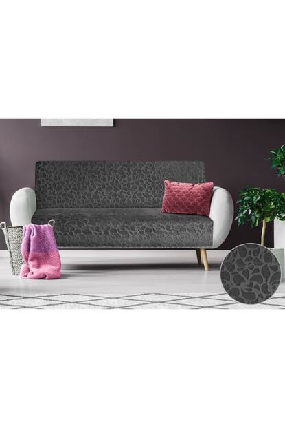 F Faiend Gri Gofre Polar Kumas Koltuk Ortusu 3 Kisilik Koltuk Ortusu Trendyol