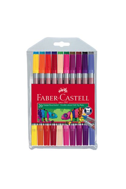 Faber Castell Cift Tarafli Keceli Kalem 20 Renk 5062151119 Trendyol