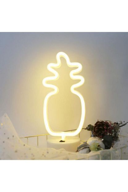 dogus dogusdeco ananas neon led isikli masa gece lambasi dekoratif neon led lamba fiyati yorumlari trendyol