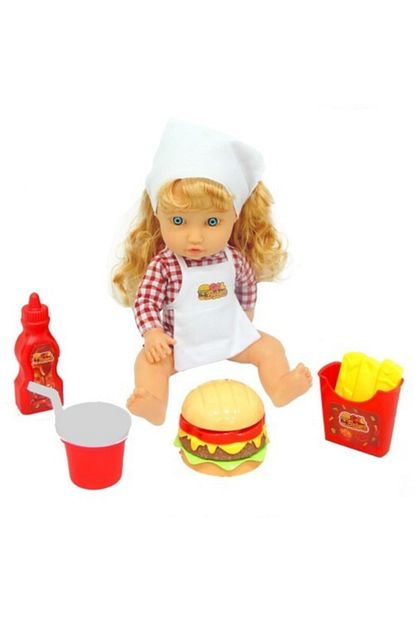 nubutik s kiz cocuk turkce konusan hamburger yiyen bebek seti fiyati yorumlari trendyol