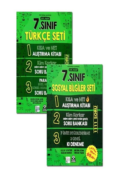 Ornek Akademi Yayinlari Ornek Akademi 7 Sinif Turkce Ve Sosyal Bilgiler Seti 2021 Trendyol