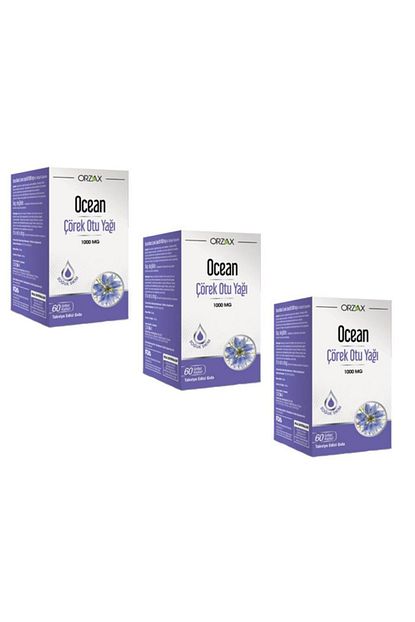 Ocean Corek Otu Yagi 1000 Mg 60 Kapsul 3 Lu Paket Trendyol