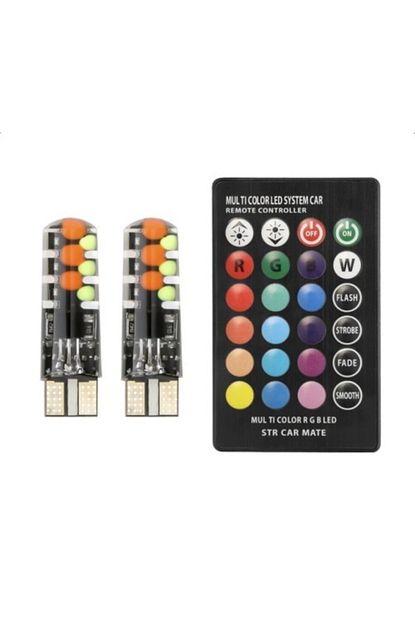 Bselektronik T10 Led Kumandali 16 Renk Ve Cakarli Secenegi Ile Park Lambasi Trendyol