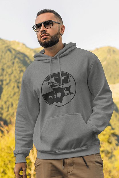 Tonny Mood Erkek Gri Kapsonlu Sweatshirt Trendyol