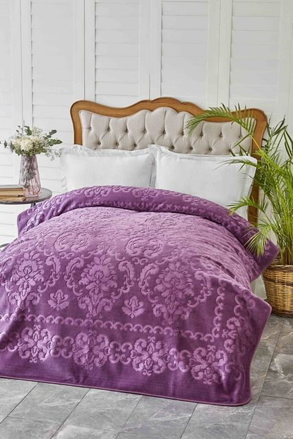 Karaca Home Rauqel Best Murdum Cift Kisilik Pano Embosy Battaniye Trendyol