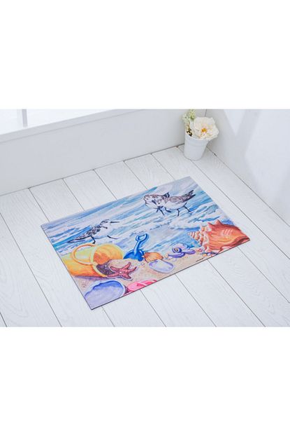English Home Beach Treasures Baskili Kapi Onu Paspasi 45x75 Cm Mavi Fiyati Yorumlari Trendyol