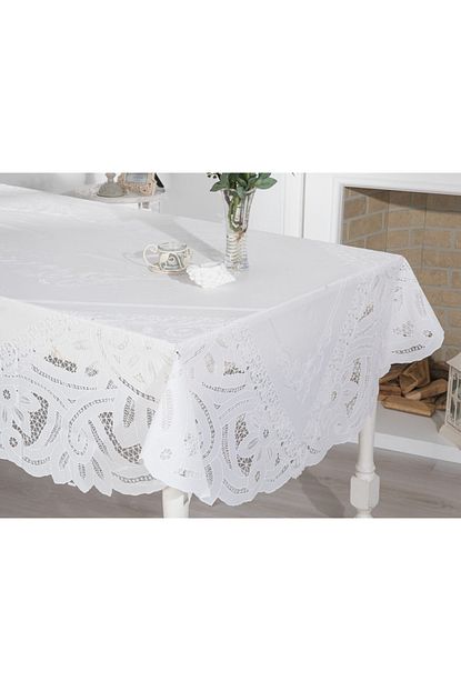 english home glam damask vinil masa ortusu 152x228 cm beyaz fiyati yorumlari trendyol
