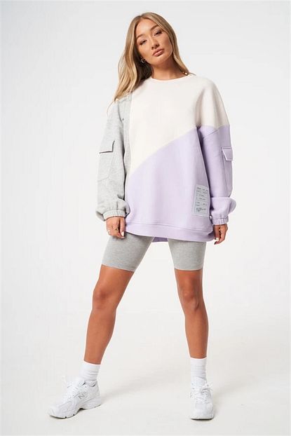 Soydance Unisex Oversize Cok Renkli Sweat Karisik Trendyol