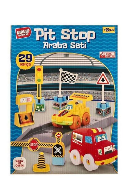 Birlik Oyuncak Pit Stop Araba Blok Seti 29 Parca Pit Stop Araba Oyun Seti Birlik Trendyol