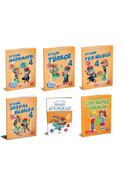 Kirmizi Beyaz Yayinlari Kirmizi Beyaz 4 Sinif Efsane Takim Cok Bilmis Sorular Set Trendyol