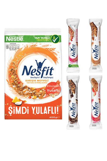 Nesfit Karisik Meyveli Kahvaltilik Gevrek 400g Bar Cesitleri Trendyol