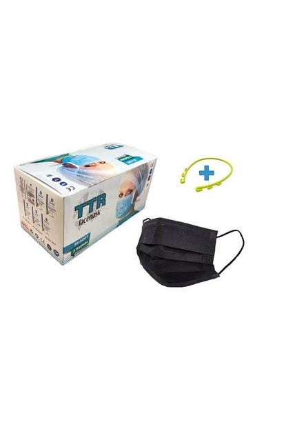 Ysk Ttr Ultrasonik 3 Katli Telli Steril Maske 50 Li Siyah Fiyati Yorumlari Trendyol