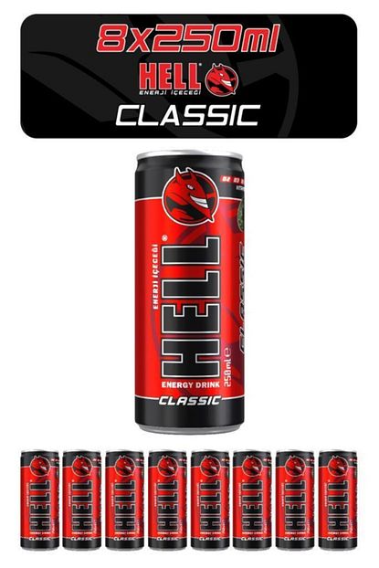 hell enerji icecegi classic 250ml x 8ad