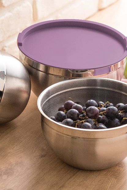 Emsan Demre Paslanmaz Celik 3 Lu Saklama Kabi Violet Trendyol