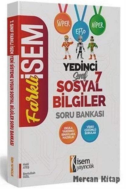 Isem Yayinlari 2020 Farkli Isem 7 Sinif Sosyal Bilgiler Soru Bankasi Trendyol