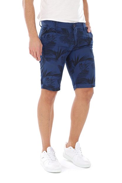 Weyeze Erkek Lacivert Baskili Chino Sort 19 Y9007 Trendyol