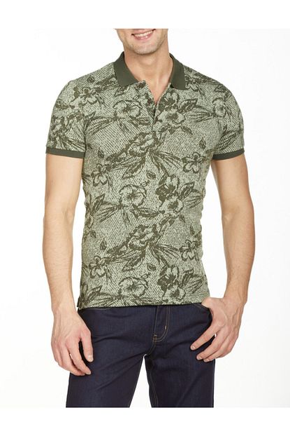 Bisse Erkek Haki Polo Yaka T Shirt Trendyol