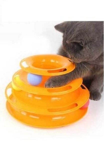 Tineke Tower Of Tracks Toplu Yuvarlak Kedi Oyuncagi Kedi Eglencesi Trendyol