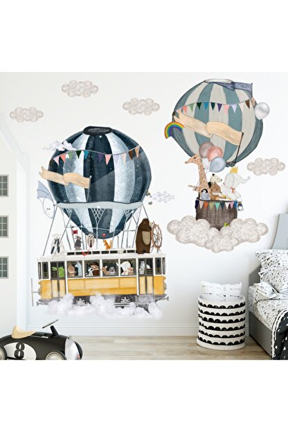 famelya otobus araba balon bebek cocuk odasi duvar sticker cikartma seti fiyati yorumlari trendyol