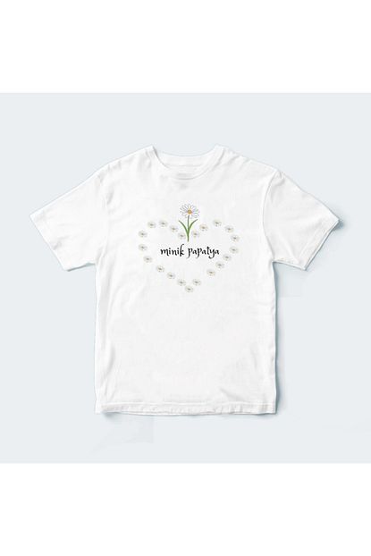 Coutoo Cocuk Beyaz Minik Papatya Tshirt Papatyali T Shirt Trendyol