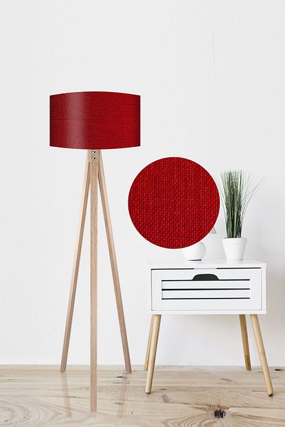 Mk Concept Home Kirmizi Baslik Krem Ayak Lambader Trendyol