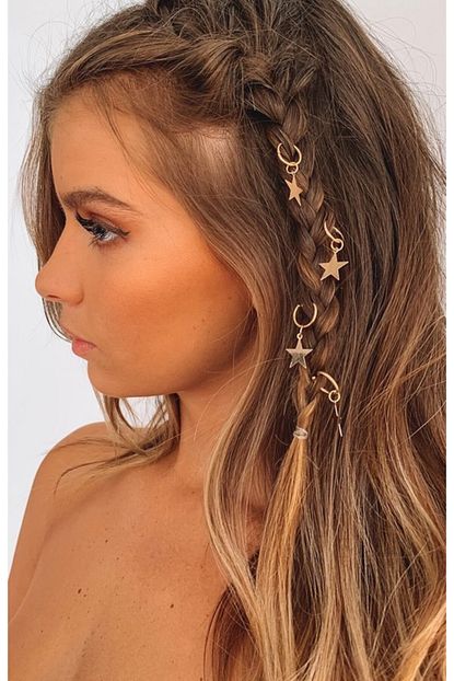New Obsessions Kadin Altin Shooting Stars Sac Kupesi 2374 Trendyol