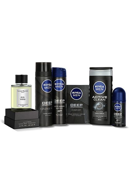 Luxury Prestige Oud Wood 100 Ml Edp Erkek Parfumu Nivea Men Erkek Cilt Bakim Seti Trendyol