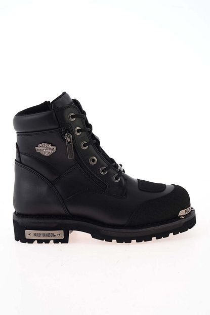Harley Davidson Renshaw Black Deri Erkek Bot Trendyol