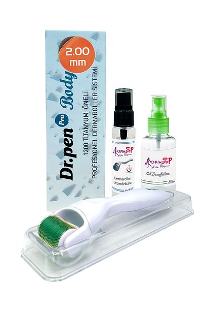 Dr Pen Body Dermaroller 2 00 Mm Vucut Icin Titanyum 1200 Igneli Orijinal Derma Roller Trendyol