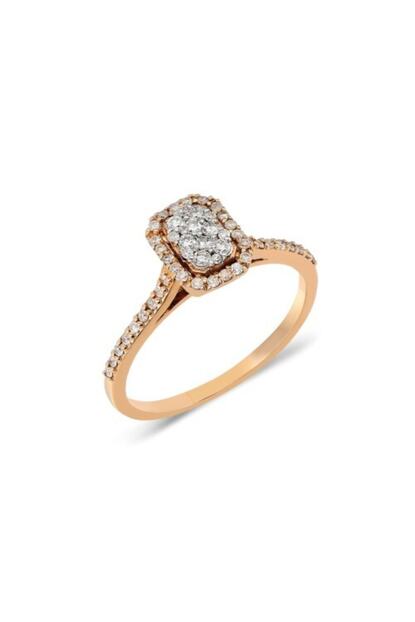 Diamond House Kadin Gold Tasarim Coronet Pirlanta Yuzuk 0 28 Ct Trendyol