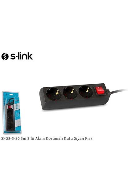 s link swapp s link spg8 3 30 3mt 3lu akim korumali priz uzatma priz siyah fiyati yorumlari trendyol