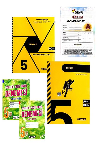 Hiz Yayinlari 5 Sinif Turkce Defter Soru Bankasi 2 Cesit Deneme Hediyeli 2020 2021 Trendyol