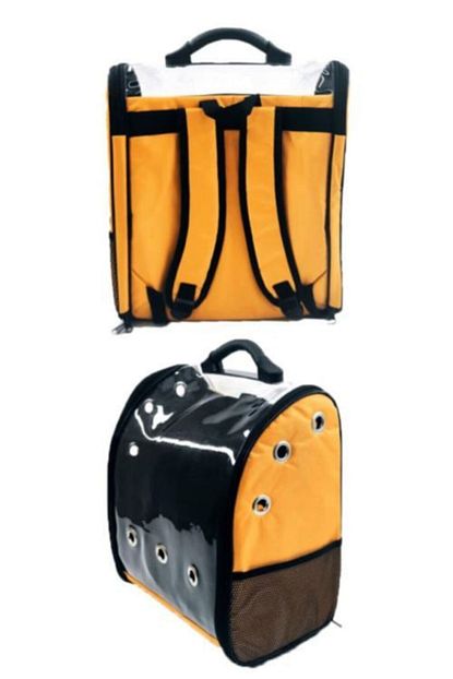 Okkored Turuncu Kopek Kedi Tasima Cantasi Seyahat Yolculuk Seffaf Sirt Cantasi Tb8734653 Trendyol