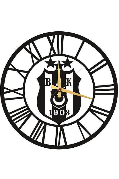 Thorqtech Besiktas Bjk Taraftar Metal Duvar Saat T149 50cm Trendyol