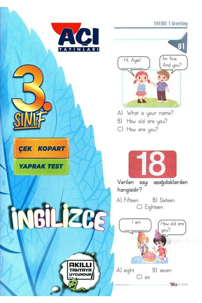 Aci Yayinlari 3 Sinif Ingilizce Cek Kopart Yaprak Test Trendyol