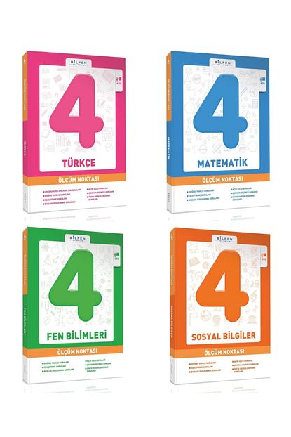 Bilfen Yayincilik Bilfen 4 Sinif Olcum Noktasi Set 4 Kitap Trendyol