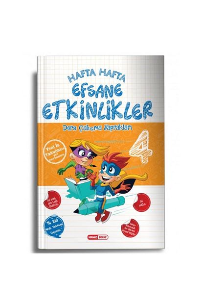 Kirmizi Beyaz Yayinlari Kirmizi Beyaz 4 Sinif Hafta Hafta Efsane Etkinlikler Trendyol