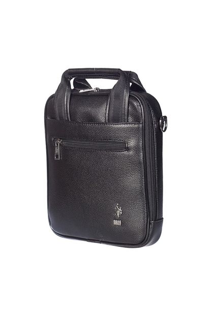 U S Polo Assn Erkek Siyah Deri El Cantasi Plevr6755 Trendyol