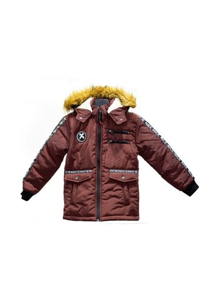 Sivaist Erkek Cocuk Bordo Kapusonlu Mont Trendyol